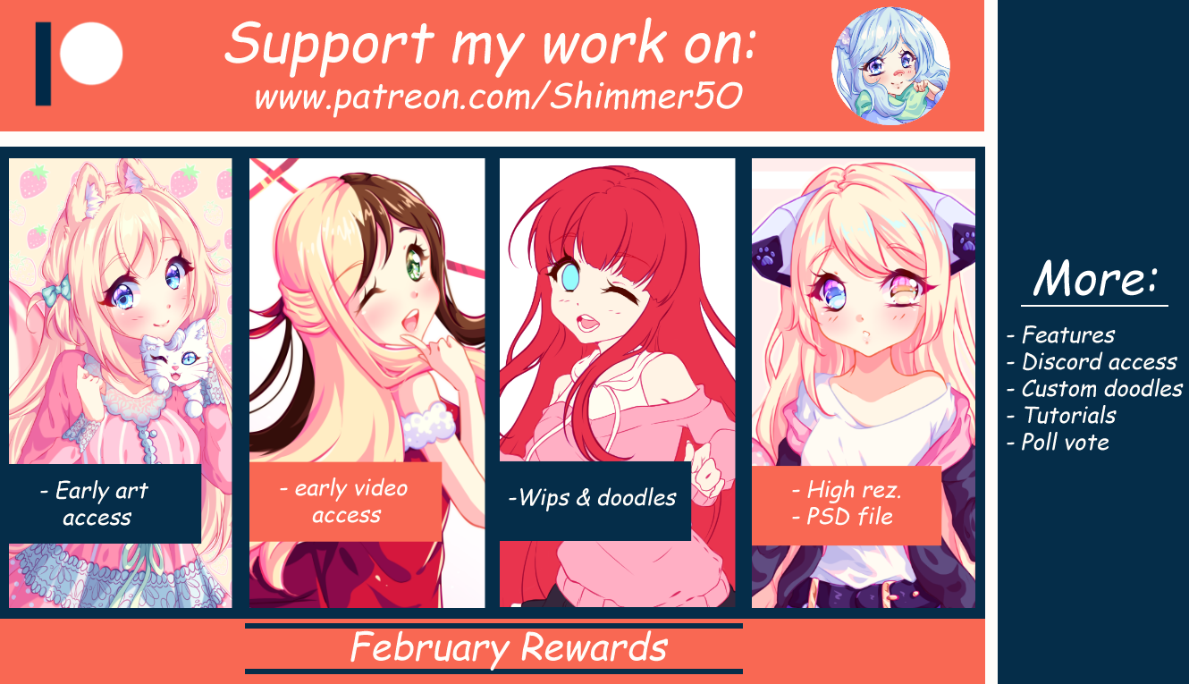 Patreon - February Reward Pack by Shimmer5O