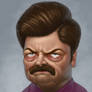 Ron Swanson Caricature
