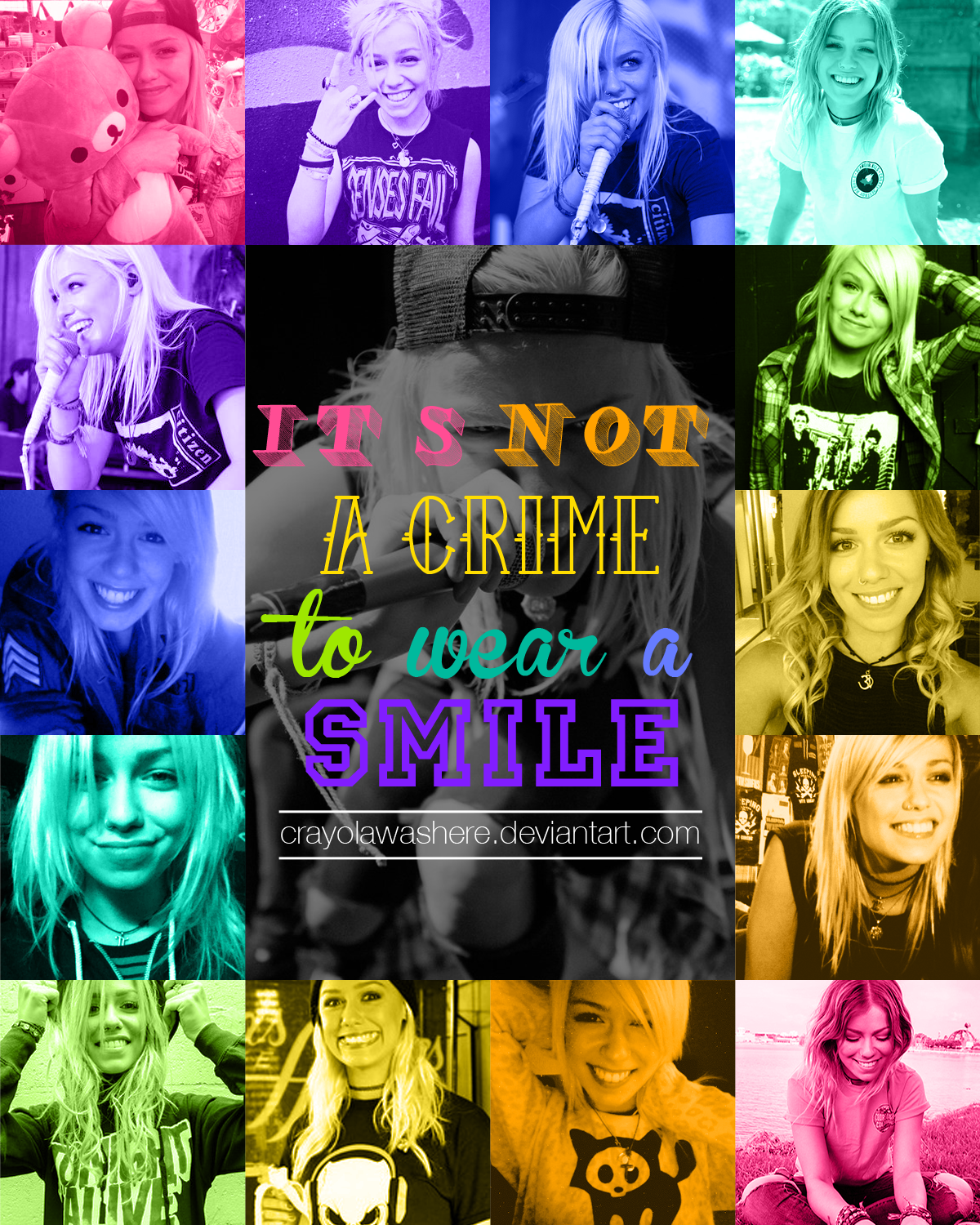 It's not a crime, to wear a smile...