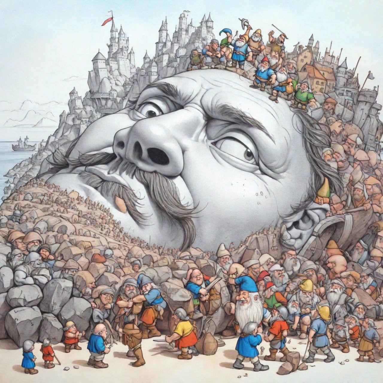 Deviantart Gulliver A brand new city on the face of Gulliver by GiorgioQuePee8081 on DeviantArt