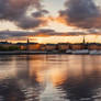 Watching Stockholm's sunset