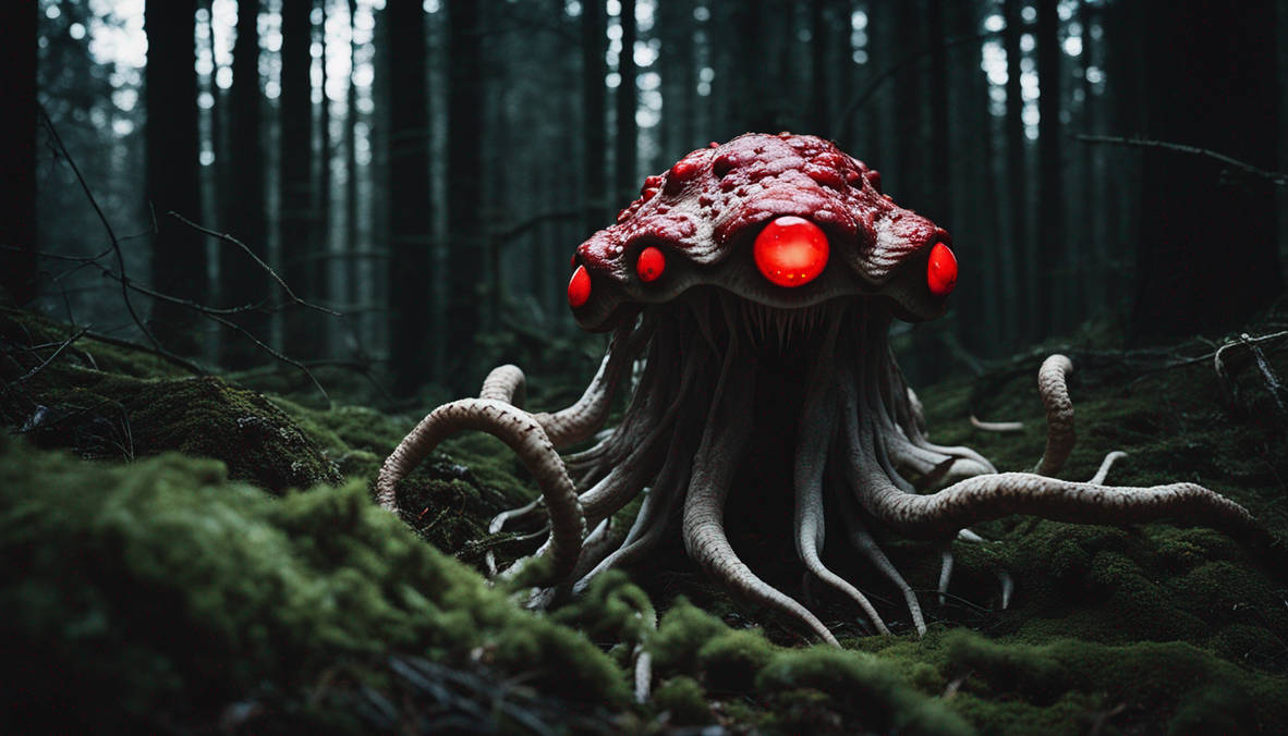 Grotesque Creatue A grotesque creature lurking in a dark forest by GiorgioQuePee8081 on ...