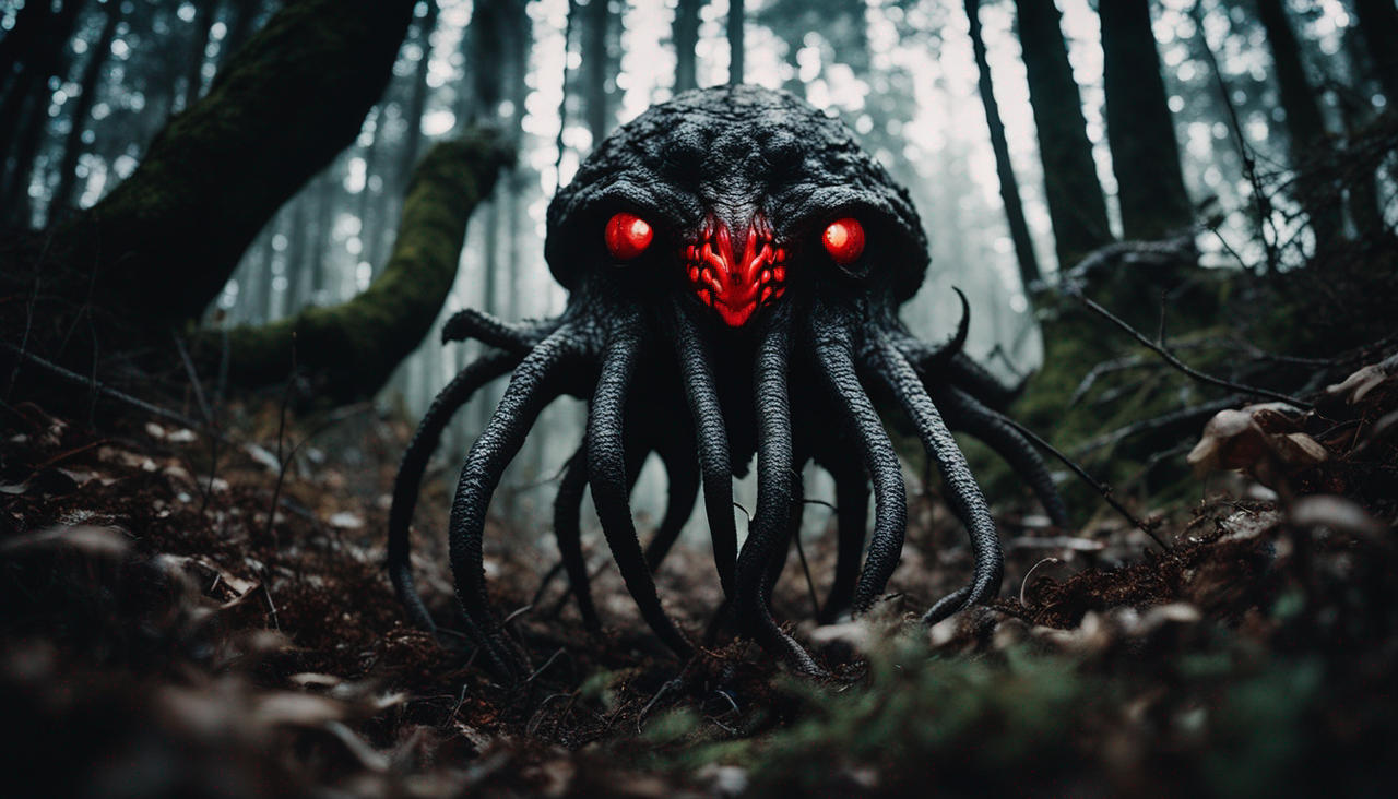 Grotesque Creatue A grotesque creature lurking in a dark forest by GiorgioQuePee8081 on ...