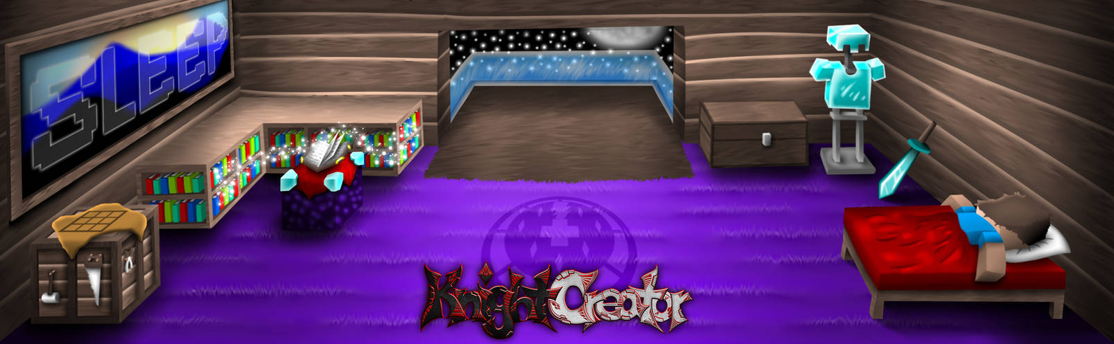 Minecraft: Sleeping by KnightCreator on DeviantArt