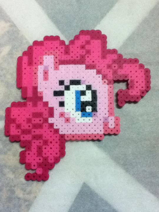 -Perler- Pinkie Pie Head v2