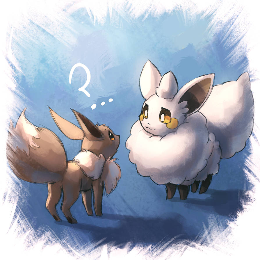 Eevee and Cremis Palworld / Pokemon by ShupaMikey on DeviantArt
