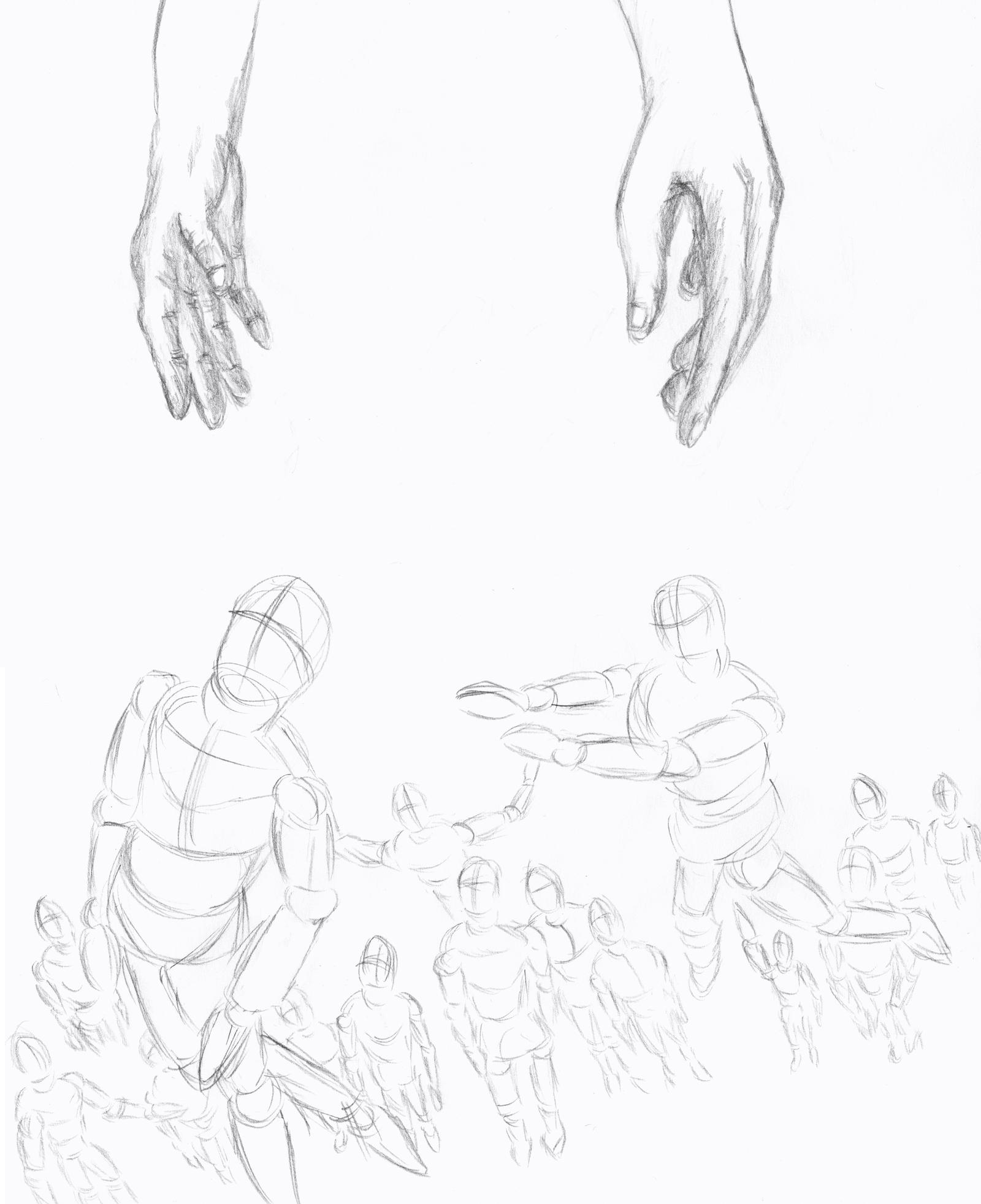 Posable Model and Hands Drawing Practice by MindJuiCeS on DeviantArt