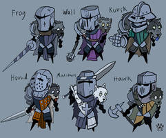 Knight doodles