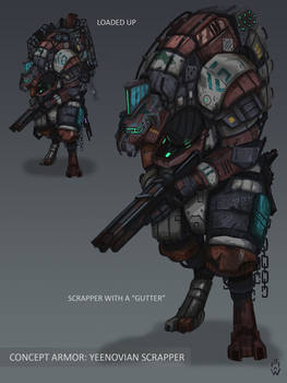 Yeenovian Scrapper: ARMOR CONCEPT - FUTURISTIC