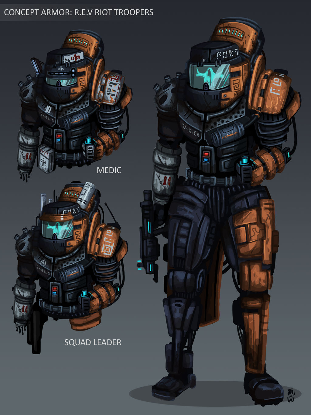 ARMOR CONCEPT: R.E.V Riot Troopers by Wolfdog-ArtCorner on DeviantArt