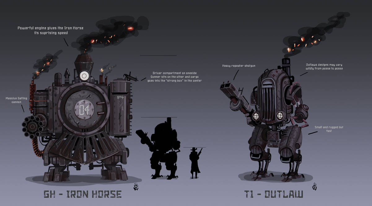 Iron Harvest - Americana faction mechs by Wolfdog-ArtCorner on DeviantArt