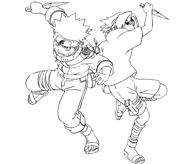 Sasuke Line Trace Naruto and Sasuke line art by choclatefreak on DeviantArt