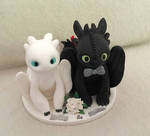 Toothless and Light Fury Wedding by Cheri-Bomb