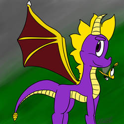 Spyro and Sparx (cuties!)