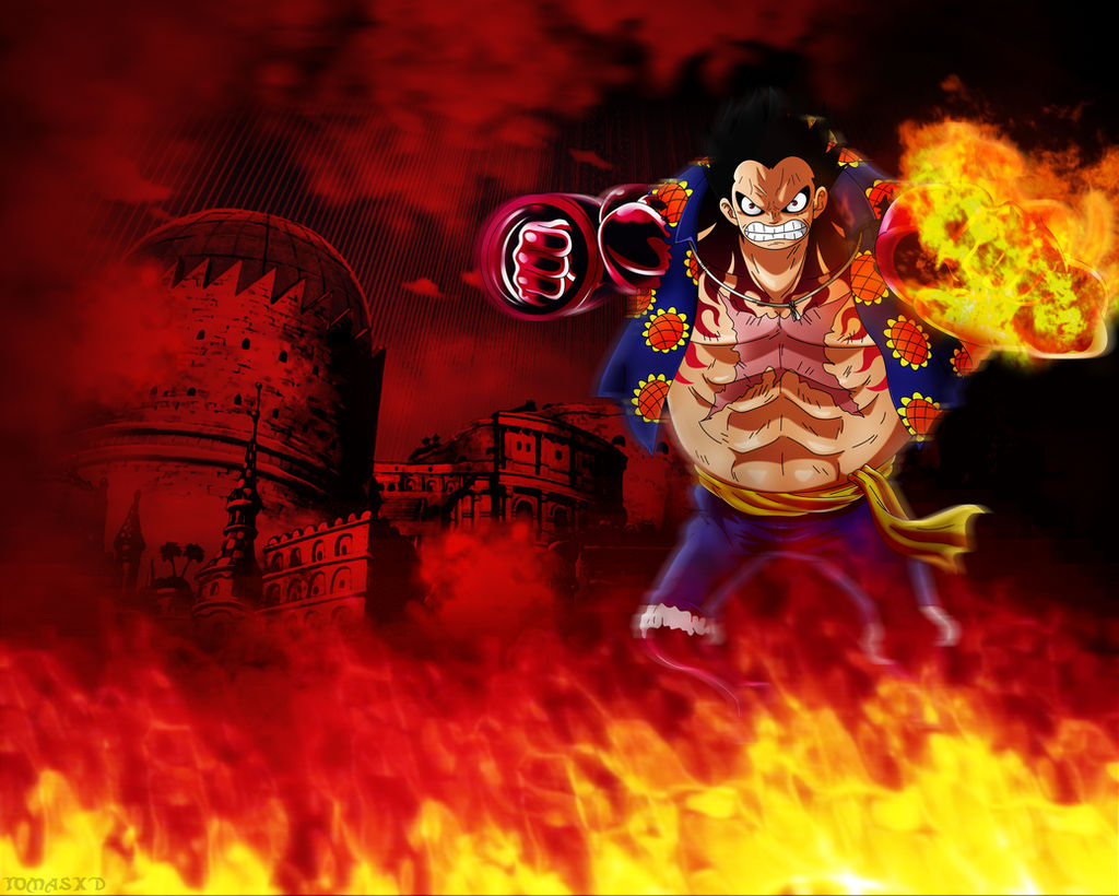 luffy gear fourth wallpaper by t0masxd