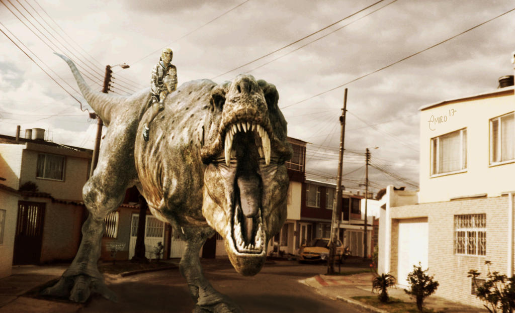 Human Riding Rex RIDING REX! by 3MIROo on DeviantArt