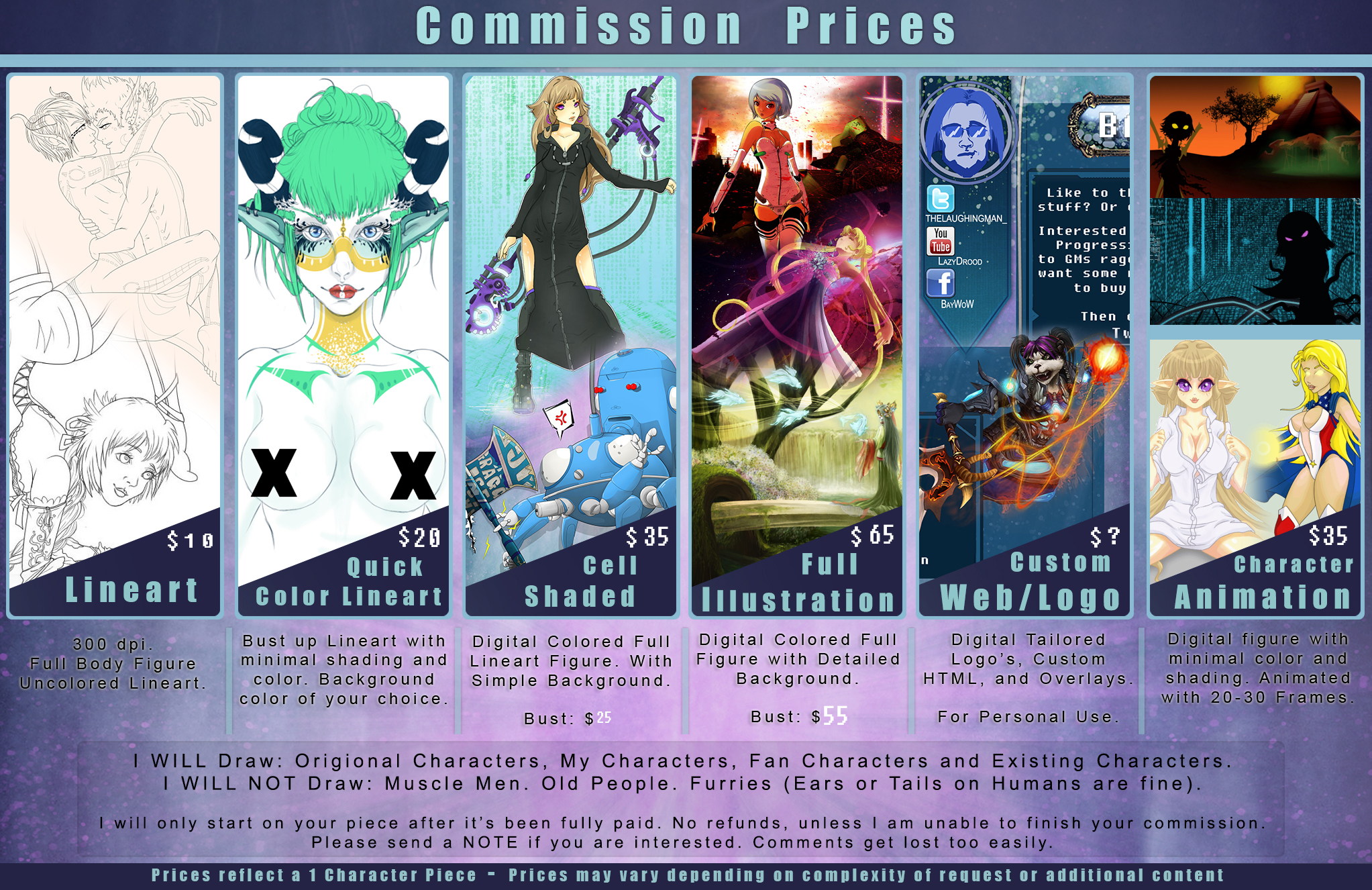 Commission Prices