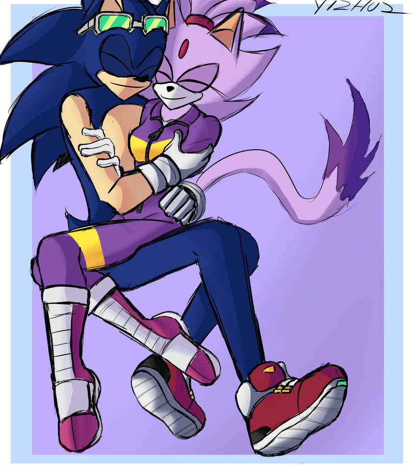 Sonic Riders Blaze Deviantart Sonaze riders by YizHyZ on DeviantArt