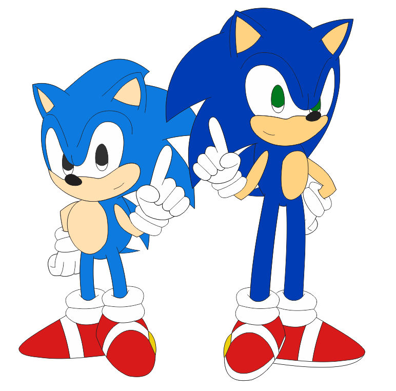 Classic Sonic X Modern Sonic - Sonic Yaoi fan Art (38353874) - fanpop