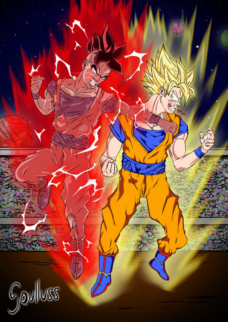 Goku Vs Uub by Soulluss on DeviantArt