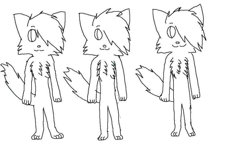 Furry Cat Base by Zapdiamond on DeviantArt