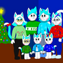 Katphish Family Christmas Portrait