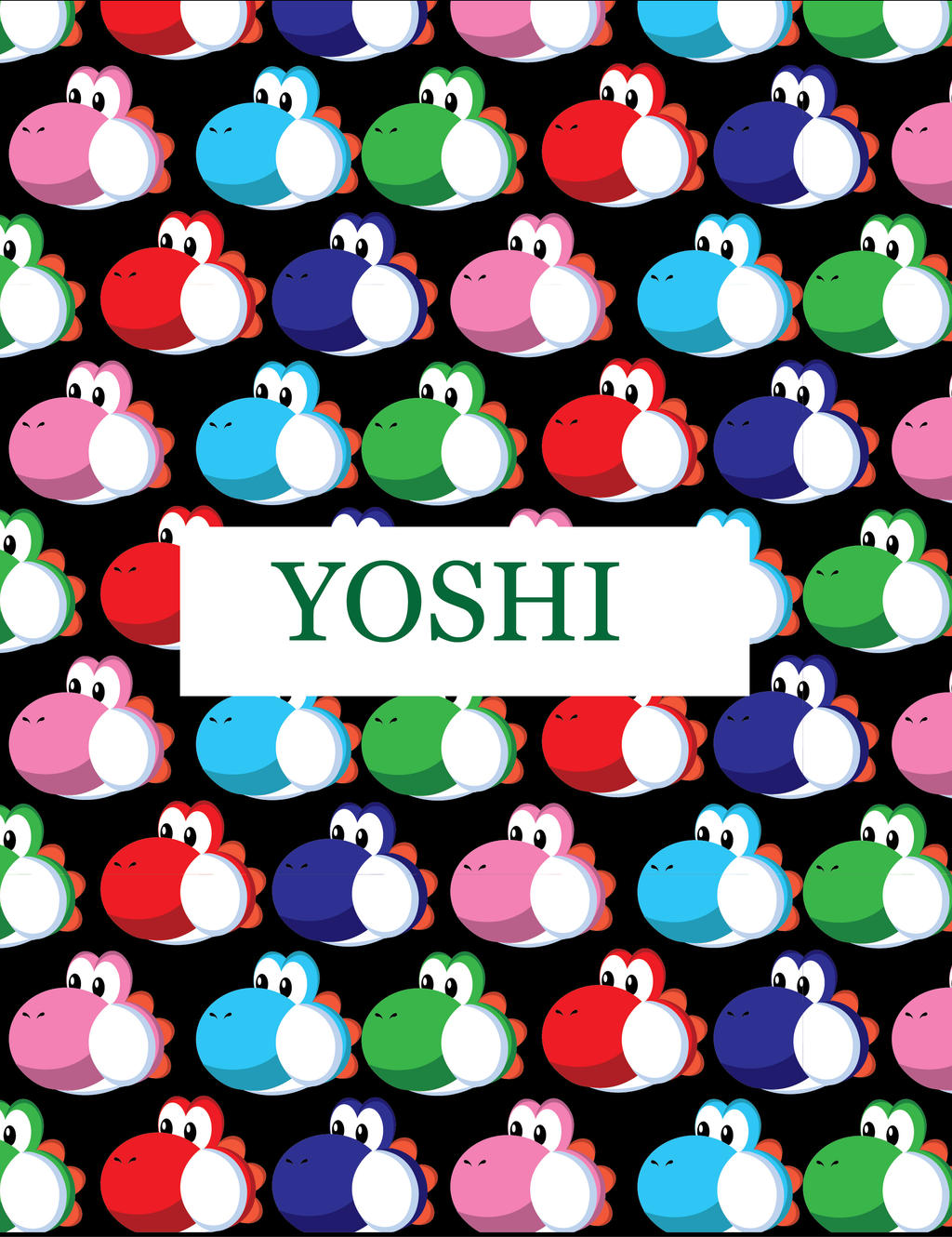 Yoshi Pattern Background Yoshi Wallpaper by gemstonelover49 on DeviantArt
