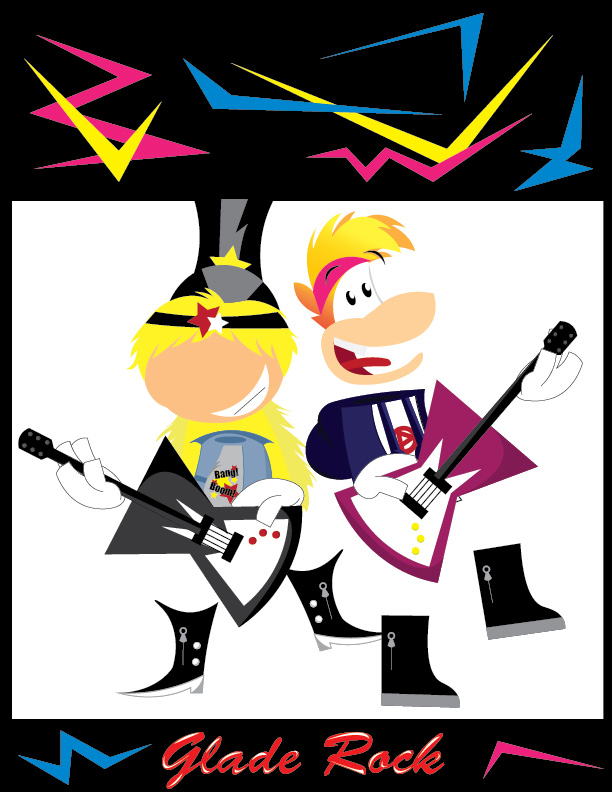 Rayman and Magician Rockin Out 80's Style