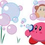 Kirby Blowing Bubbles