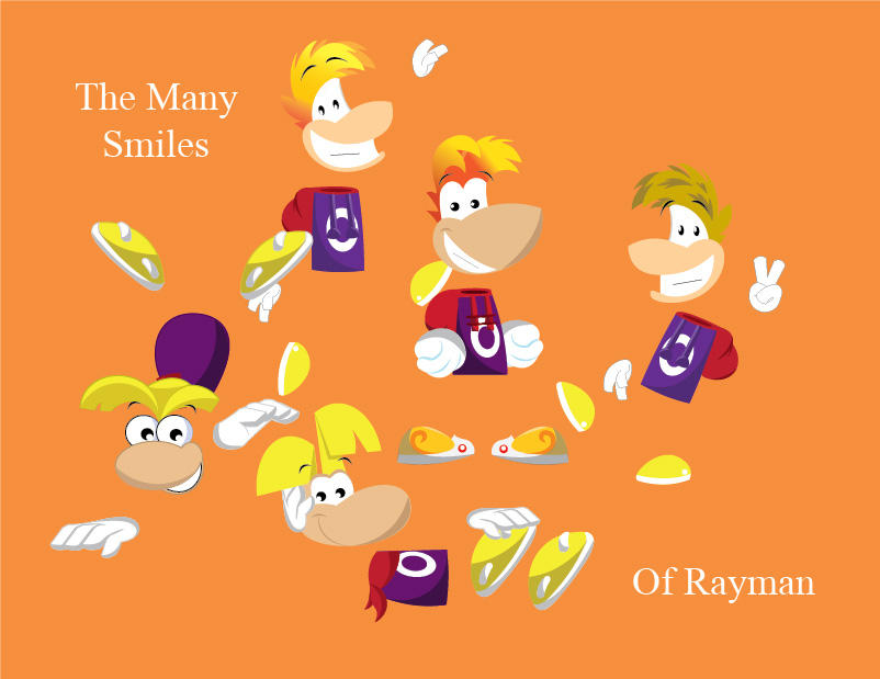 The Many Smiles Of Rayman by gemstonelover49 on DeviantArt