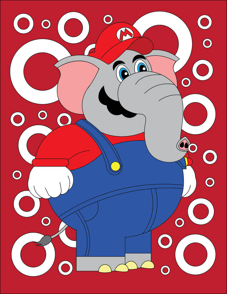 Elefante Rosa Mario Elephant Mario by gemstonelover49 on DeviantArt