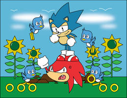 Sonic Teasing Knuckles