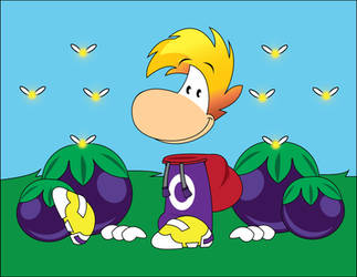 Rayman with Plums and Lums