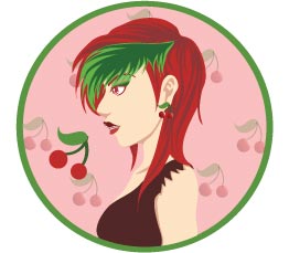 cherry sticker