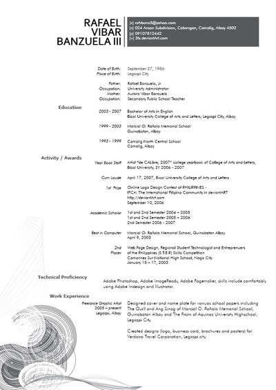 my resume
