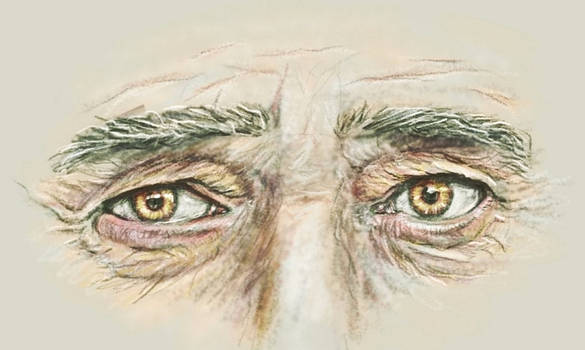 Old man eyes