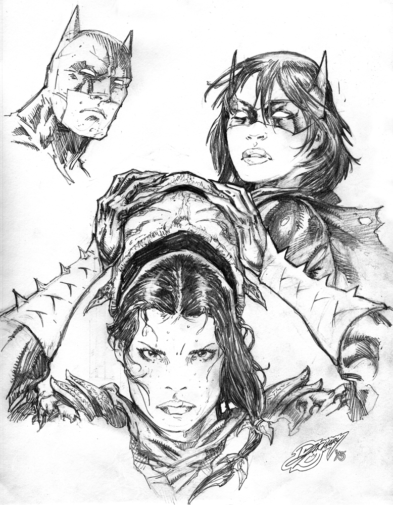 Batman, Batgirl and Lady Shiva by DeanZachary on DeviantArt