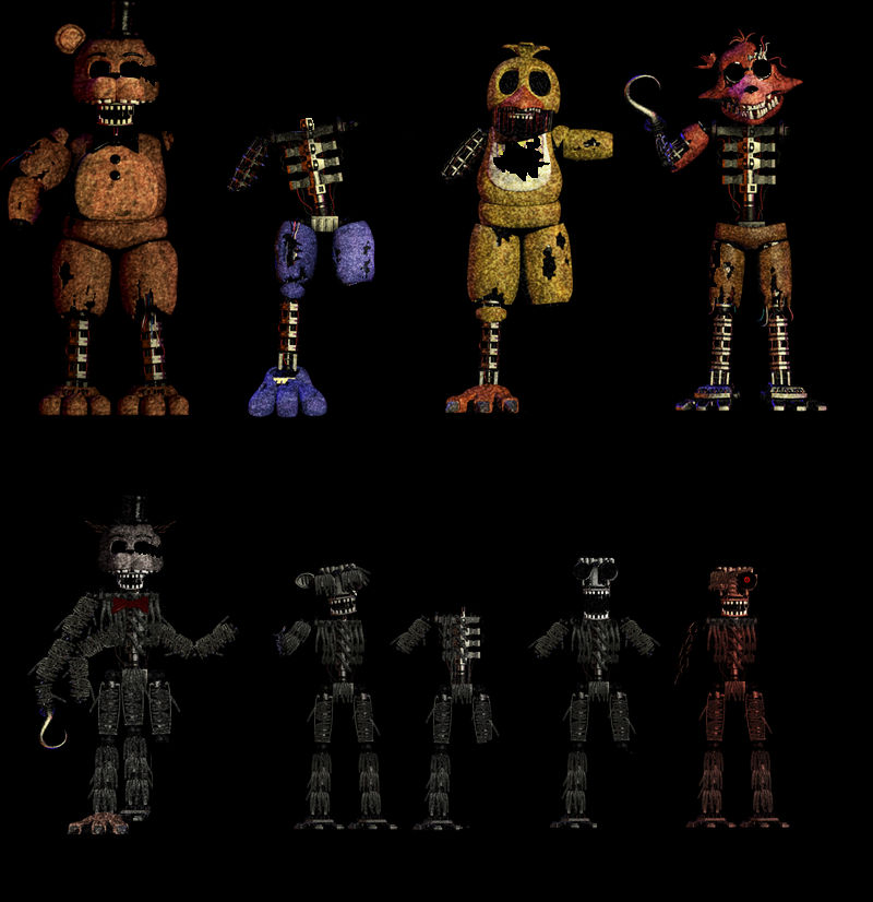 Ignited Burnt Animatronics by kietXsuper145 on DeviantArt