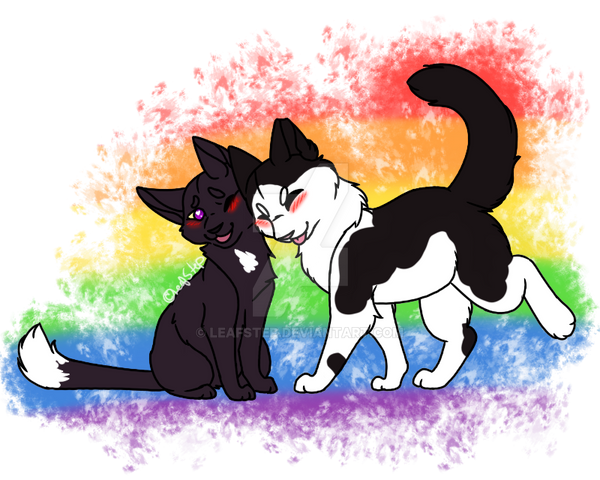 I drew Ravenpaw and Barley for Valentines Gay 💕💕 : r/WarriorCats