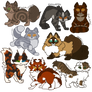 Batch of Shadowclan Cats pt.1