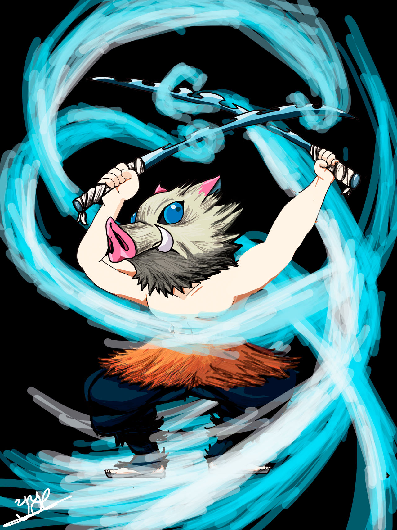 Inosuke by InvaderHare2 on DeviantArt