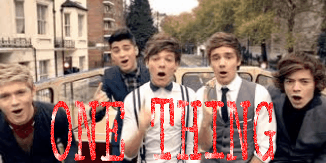 One Direction One Thing With Glitter Text By Nickelodeonlover On Deviantart