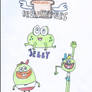 Breadwinners Drawing of SwaySway, Buhdeuce, Jelly