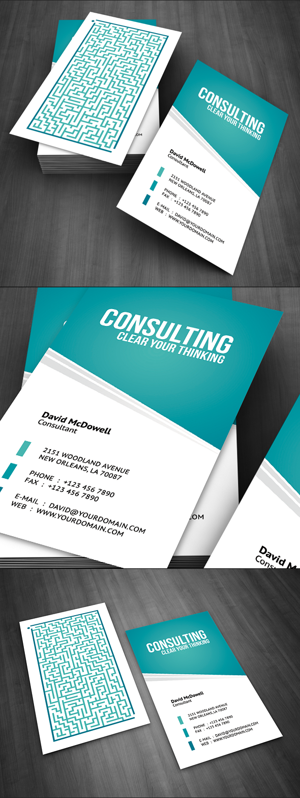 Consulting Business Card by FlowPixel