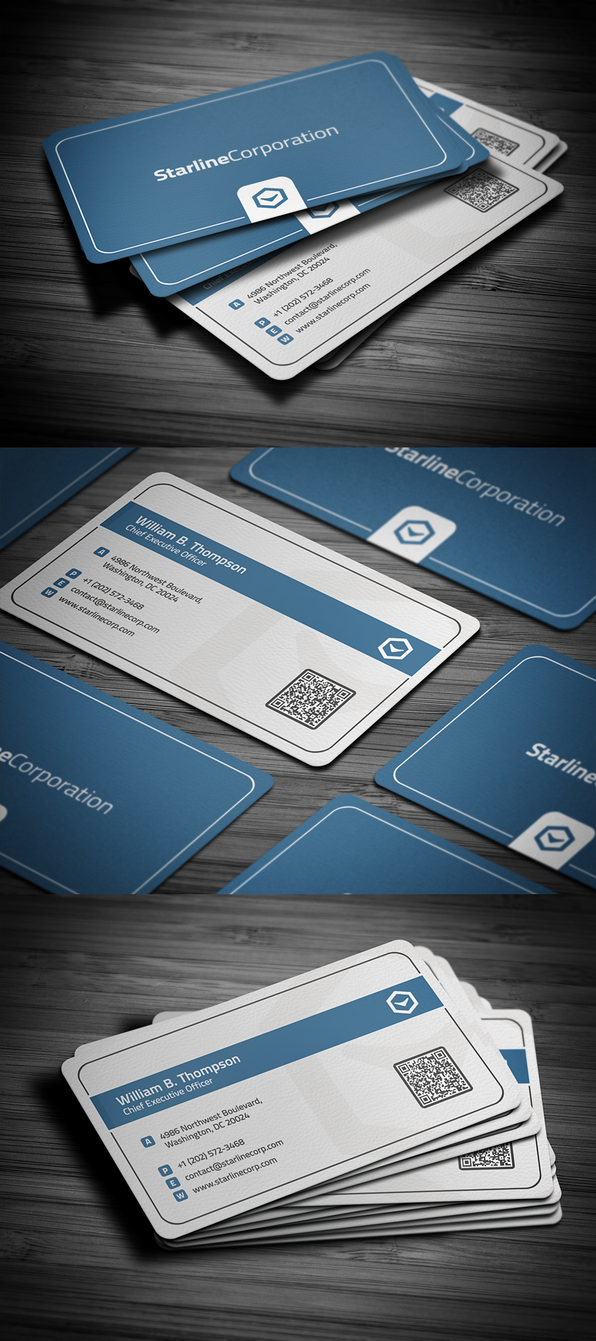 Smart Corporate Business Card by FlowPixel
