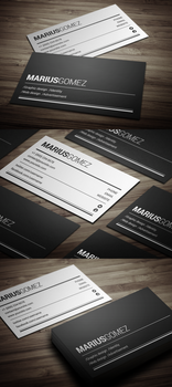 Black and White Business Card