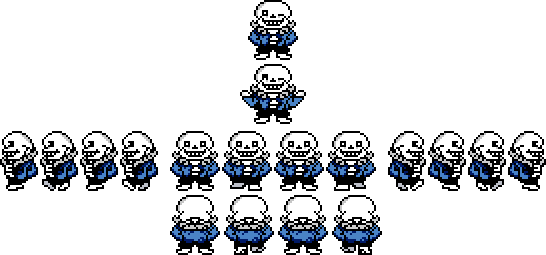 I Tried To Fixed Sans Overworld Sprite And Made It - Undertale Sans Pixel  Art Transparent PNG - 520x720 - Free Download on NicePNG