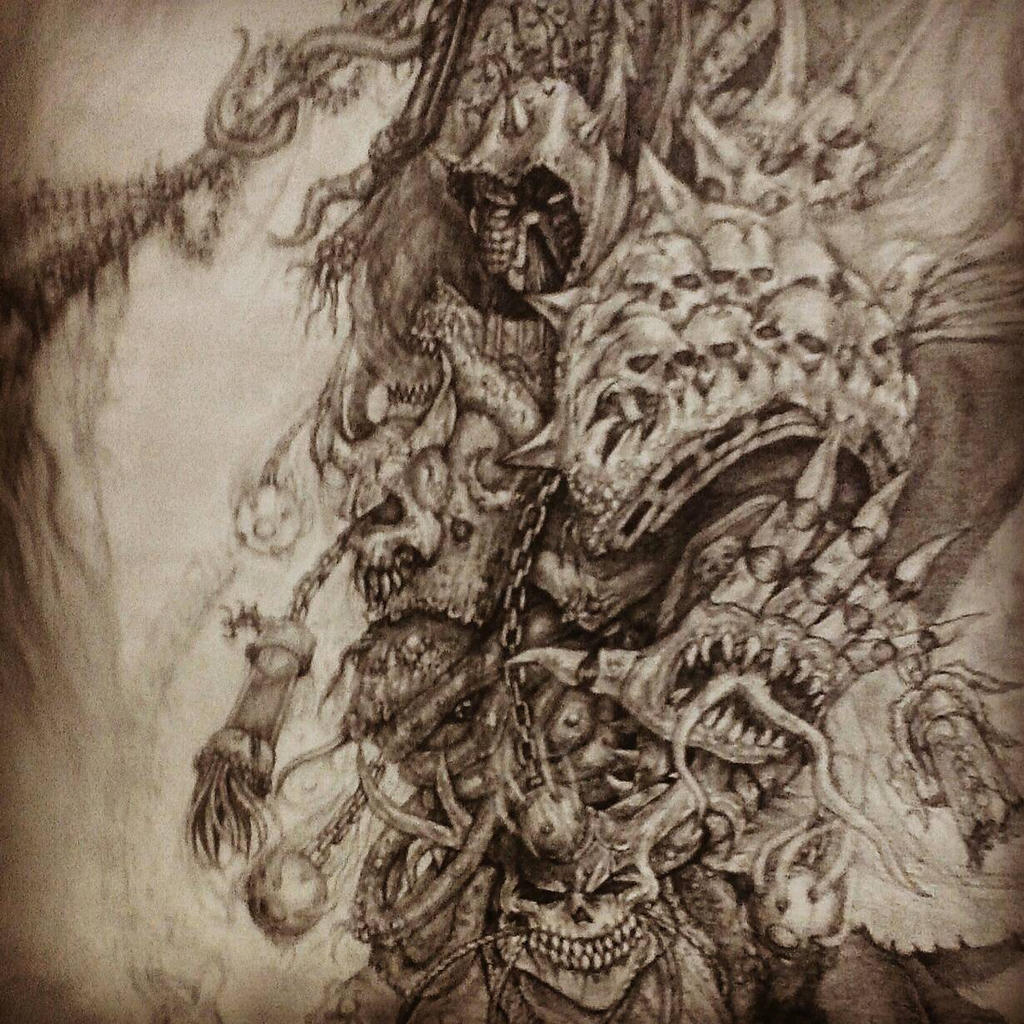 W.I.P. Daemon Prince Mortarion by imaan8298 on DeviantArt