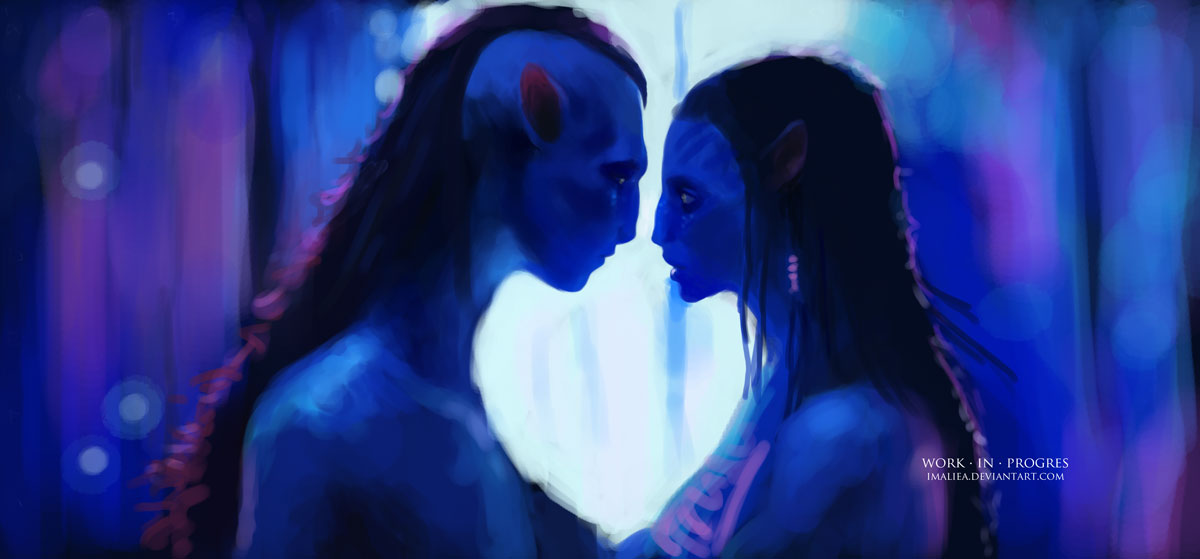 Jake Sully and Neytiri ::WIP::