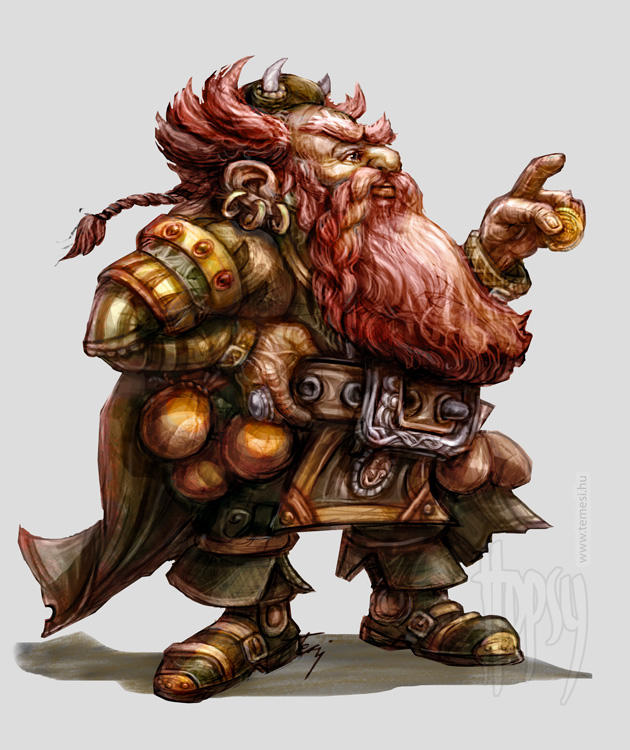 Dwarf Merchant Red Beard by temesi on DeviantArt